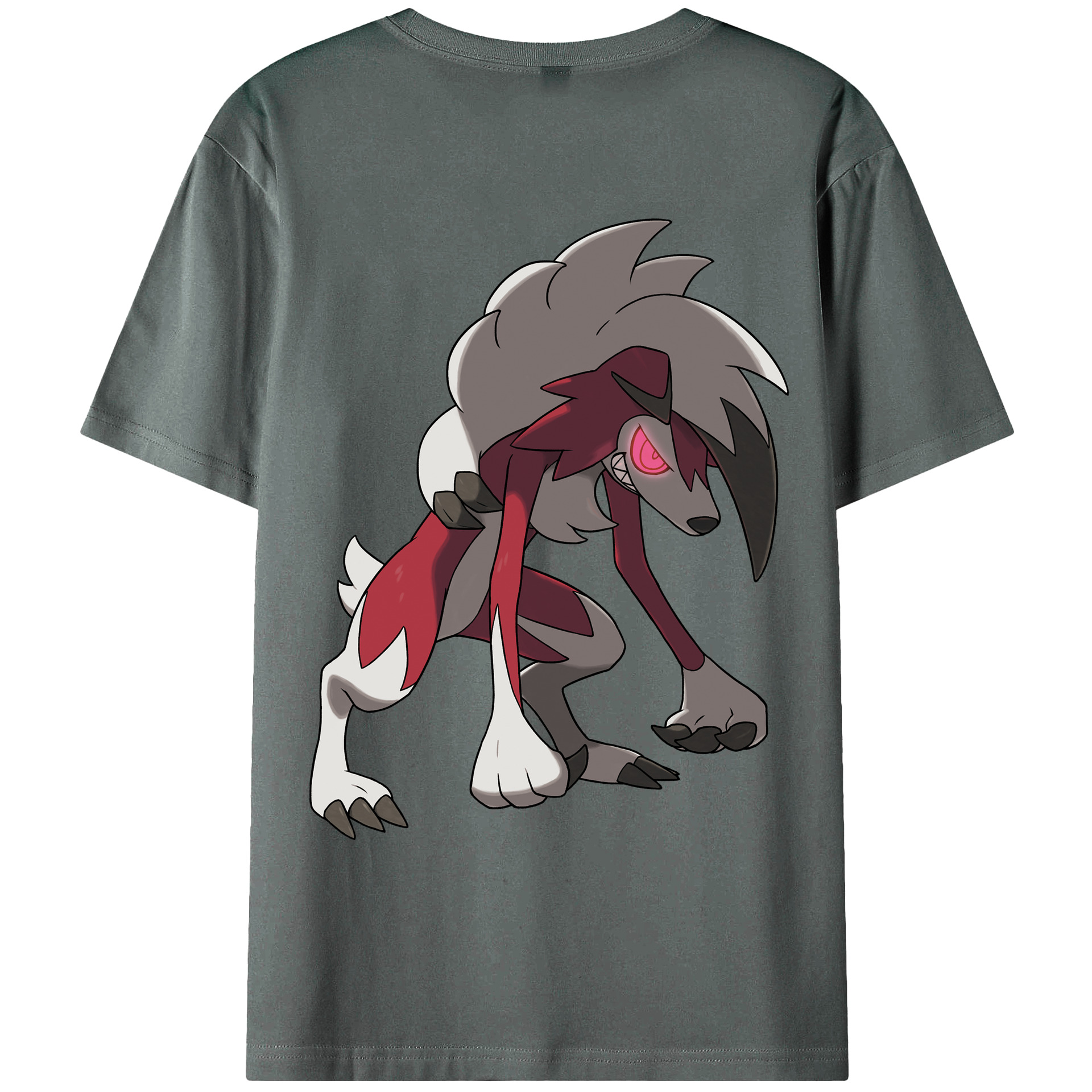 （画像用） ポケットモンスター Pokémon 綿100％ メンズ半袖Tシャツ（バックプリント） 通気性
